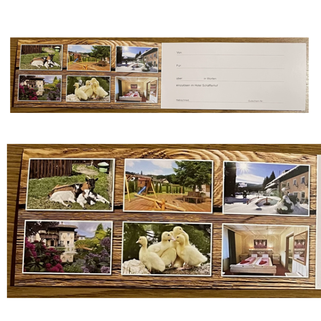 Dárkový poukaz, Guschein, Geschenkgutschein, gift voucher