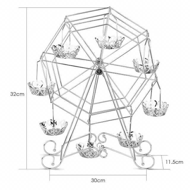 Modern-Metal-Rotating-Silver-Ferris-Wheel-Elegant